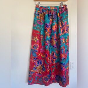 Uni Collections by Anne Crimmins vintage silk midi skirt